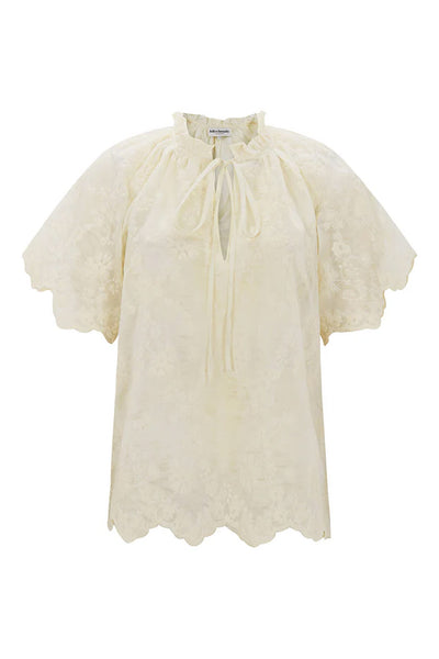 Kalill Blouse Ss Creme - 26246-1014 Thumbnail