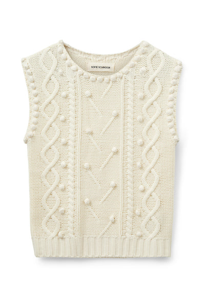 KamelaSW Vest 0101 Off white - S254475 Thumbnail