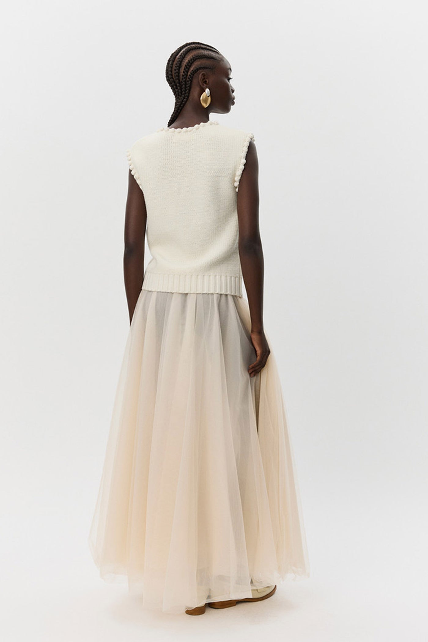 KamelaSW Vest 0101 Off white - S254475