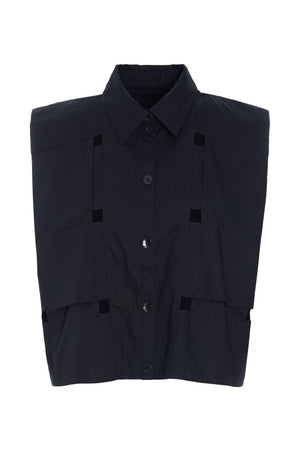 Kami cotton kort skjorte Black - 262-2429-5716