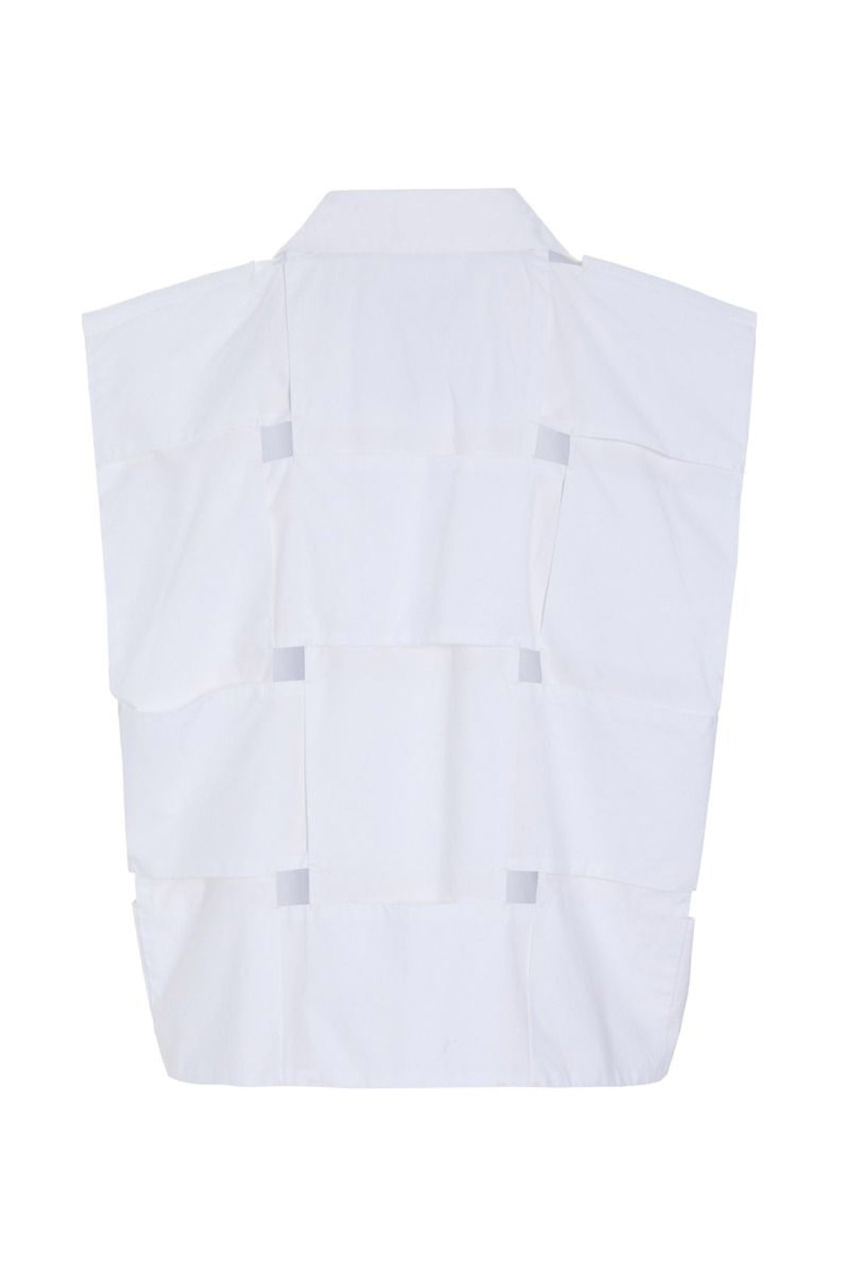 Kami cotton kort skjorte White - 262-2429-5716