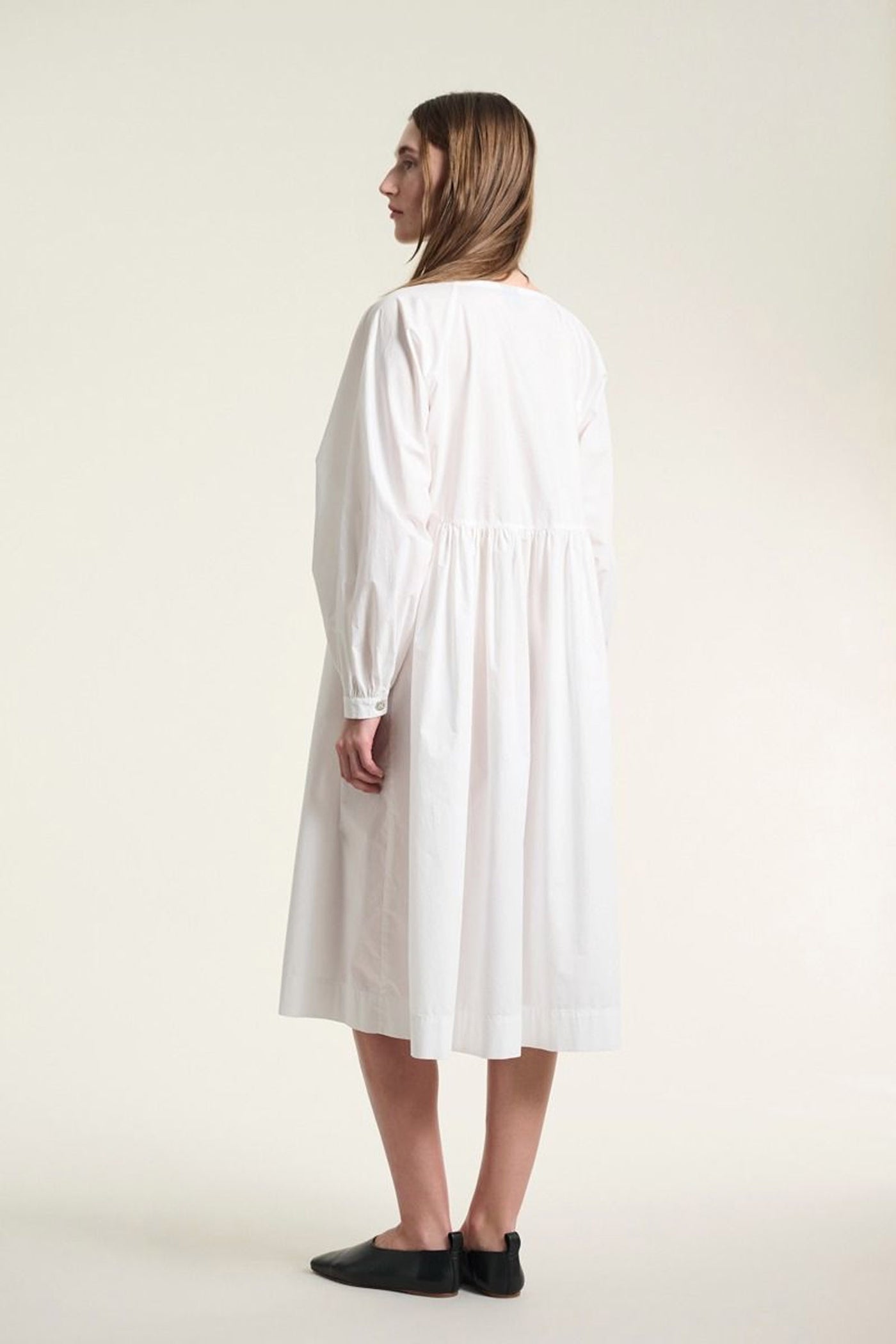 Kami cotton raglan kjole White - 262-2429-5714