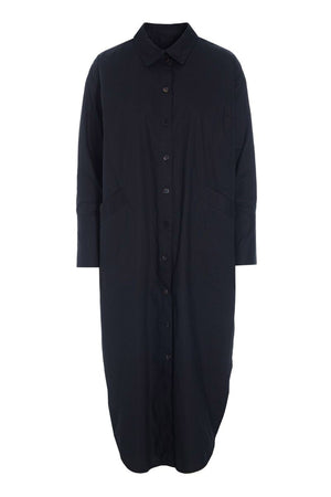 Kami cotton skjortekjole Black - 262-2429-5715