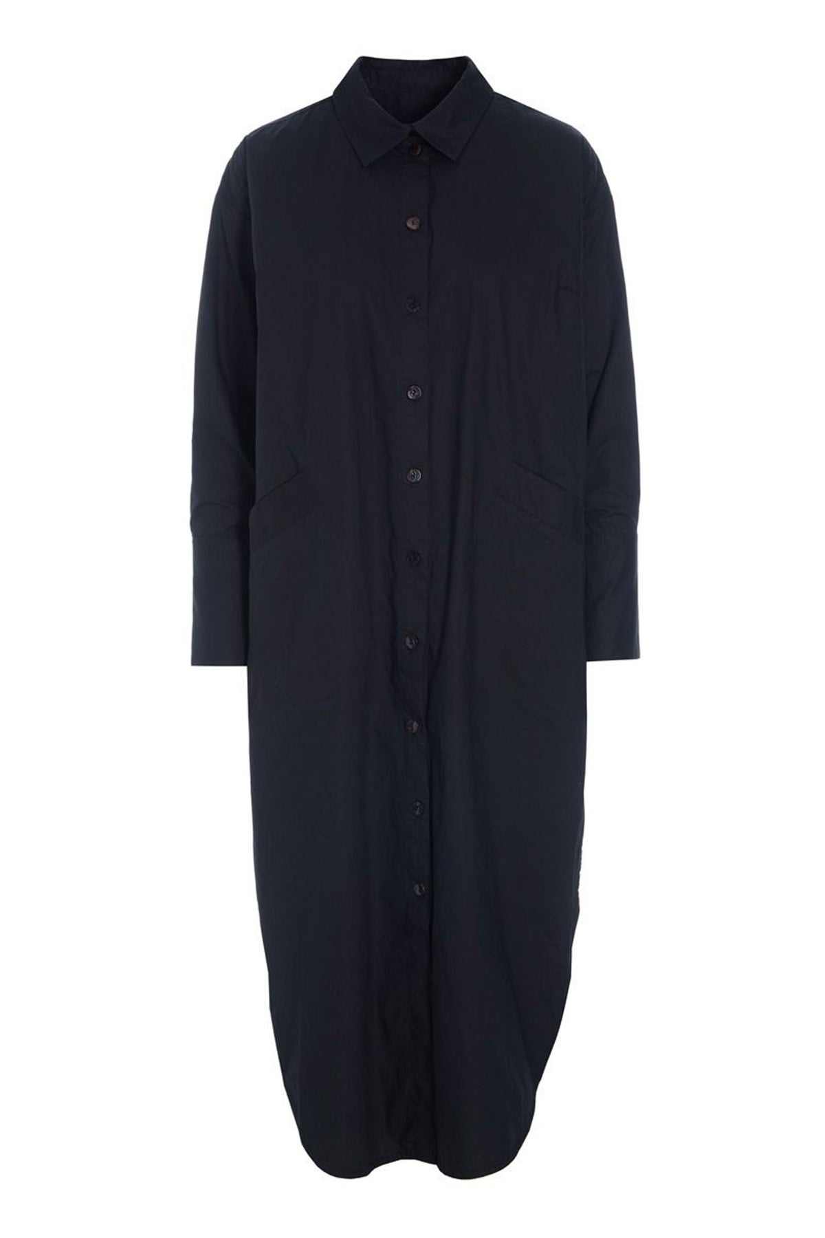 Kami cotton skjortekjole Black - 262-2429-5715
