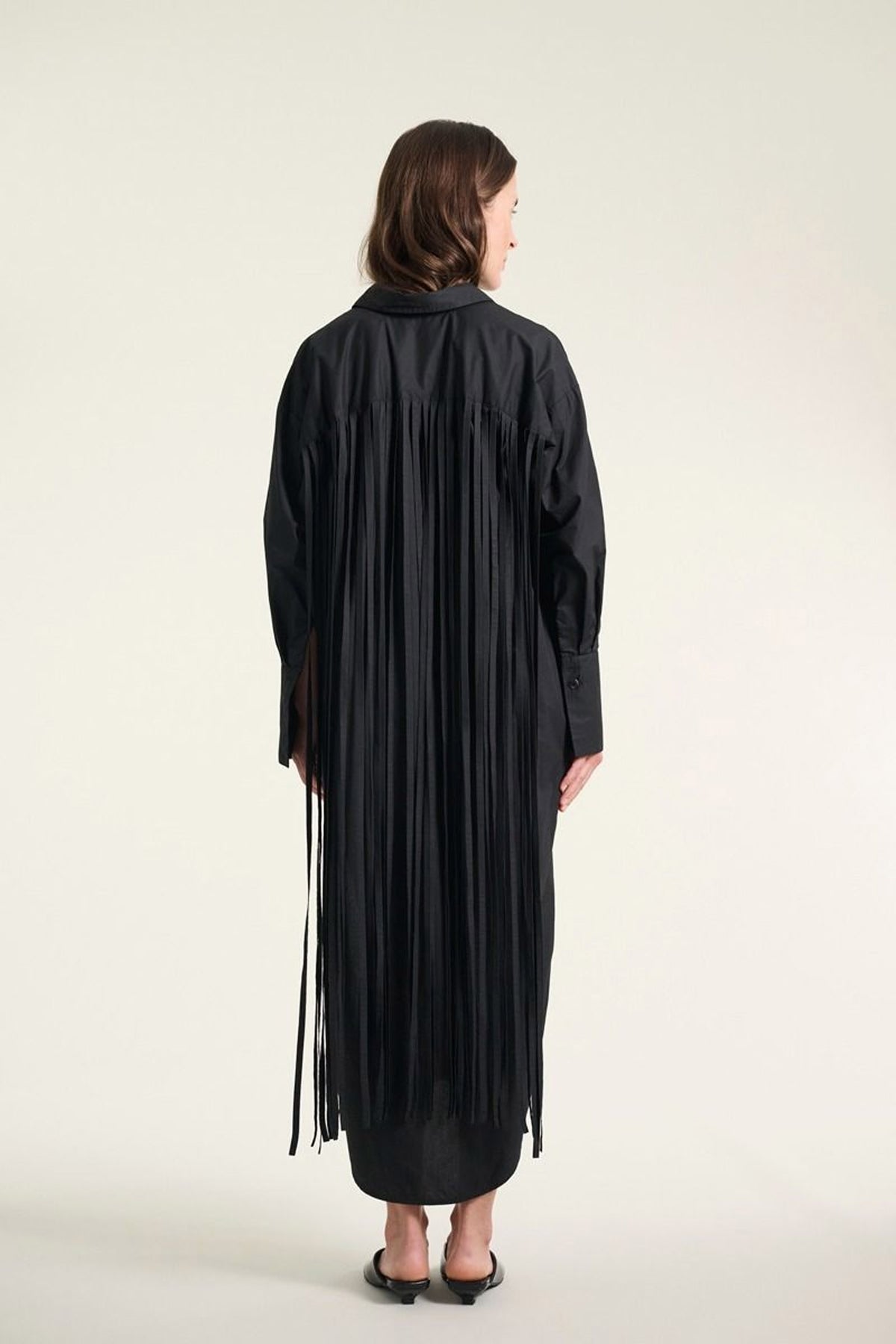 Kami cotton skjortekjole Black - 262-2429-5715