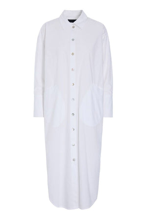 Kami cotton skjortekjole White - 262-2429-5715