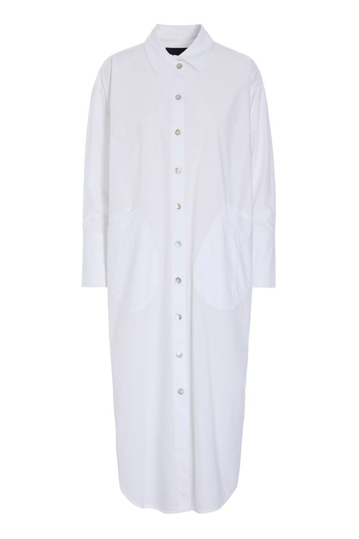Kami cotton skjortekjole White - 262-2429-5715