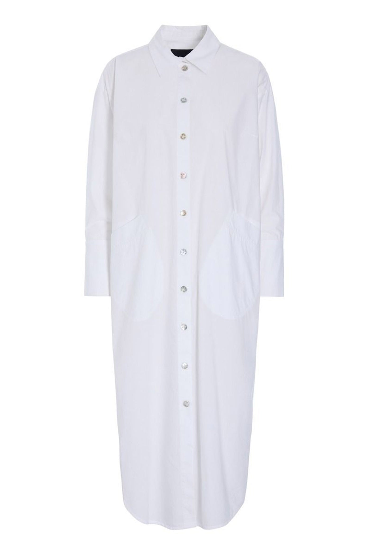 Kami cotton skjortekjole White - 262-2429-5715