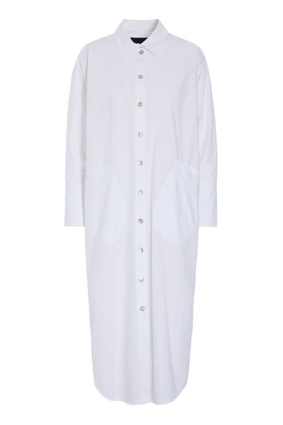 Kami cotton skjortekjole White - 262-2429-5715 Thumbnail
