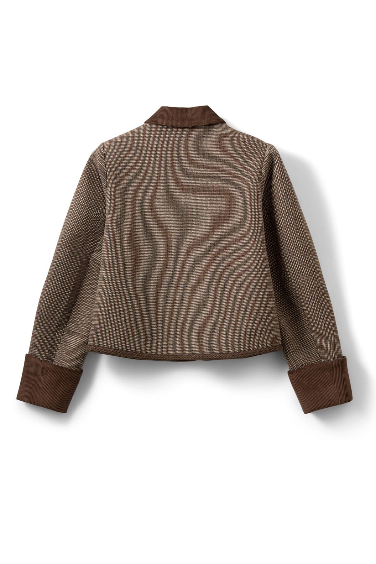 Kamikkasw Short Tweed Jacket Brown check - S263215