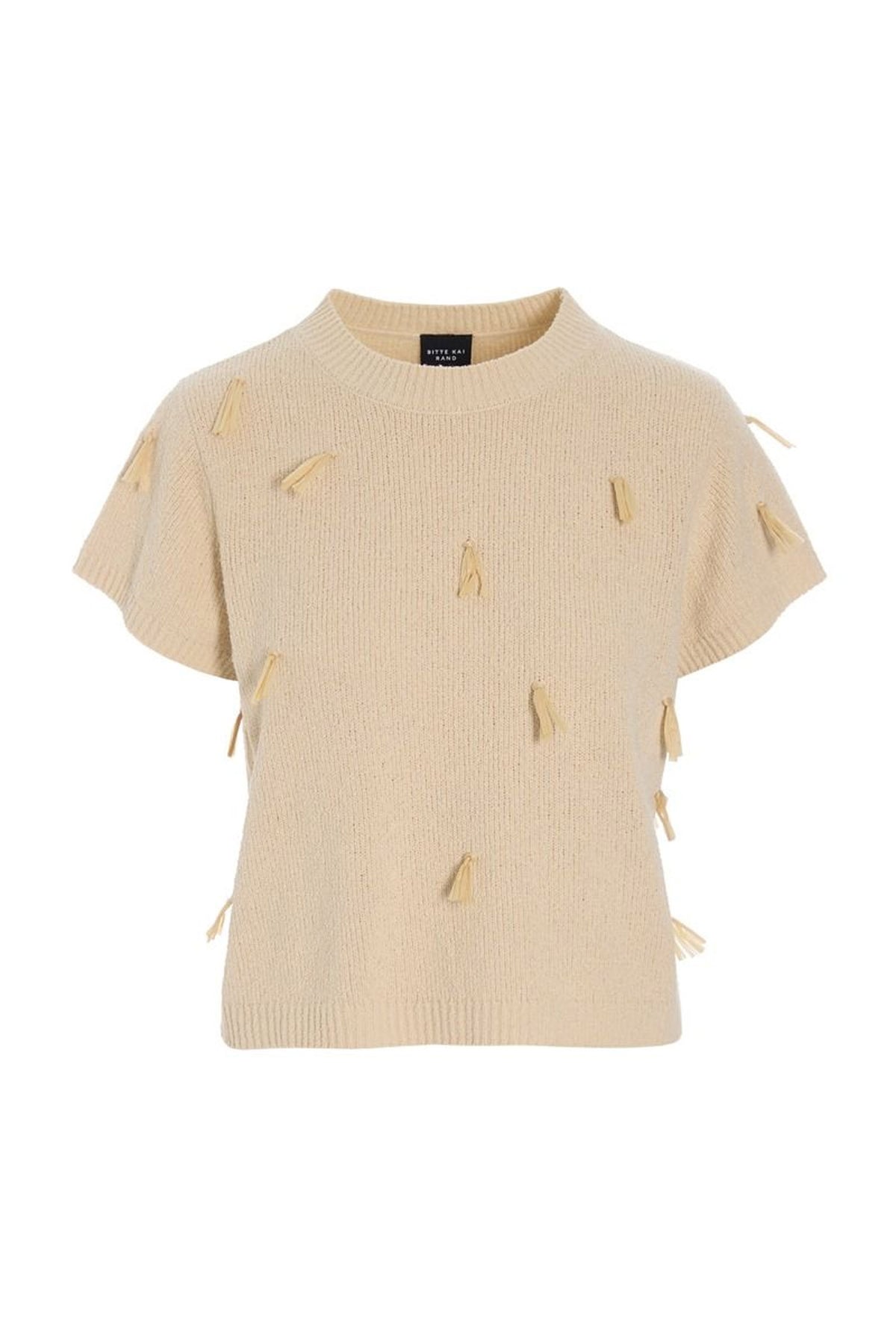 Kamitto kortærmet frynsebluse BAST - 263-1082-5815