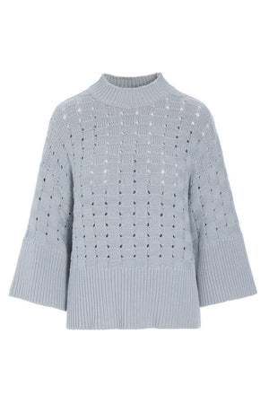 Kareshi bluse TENDER BLUE - 261-1068-5657