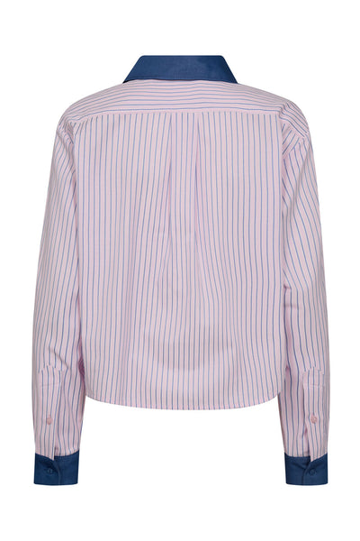 KarinaCC Stripe Mix Shirt 43-Candyfloss - 45006 Thumbnail