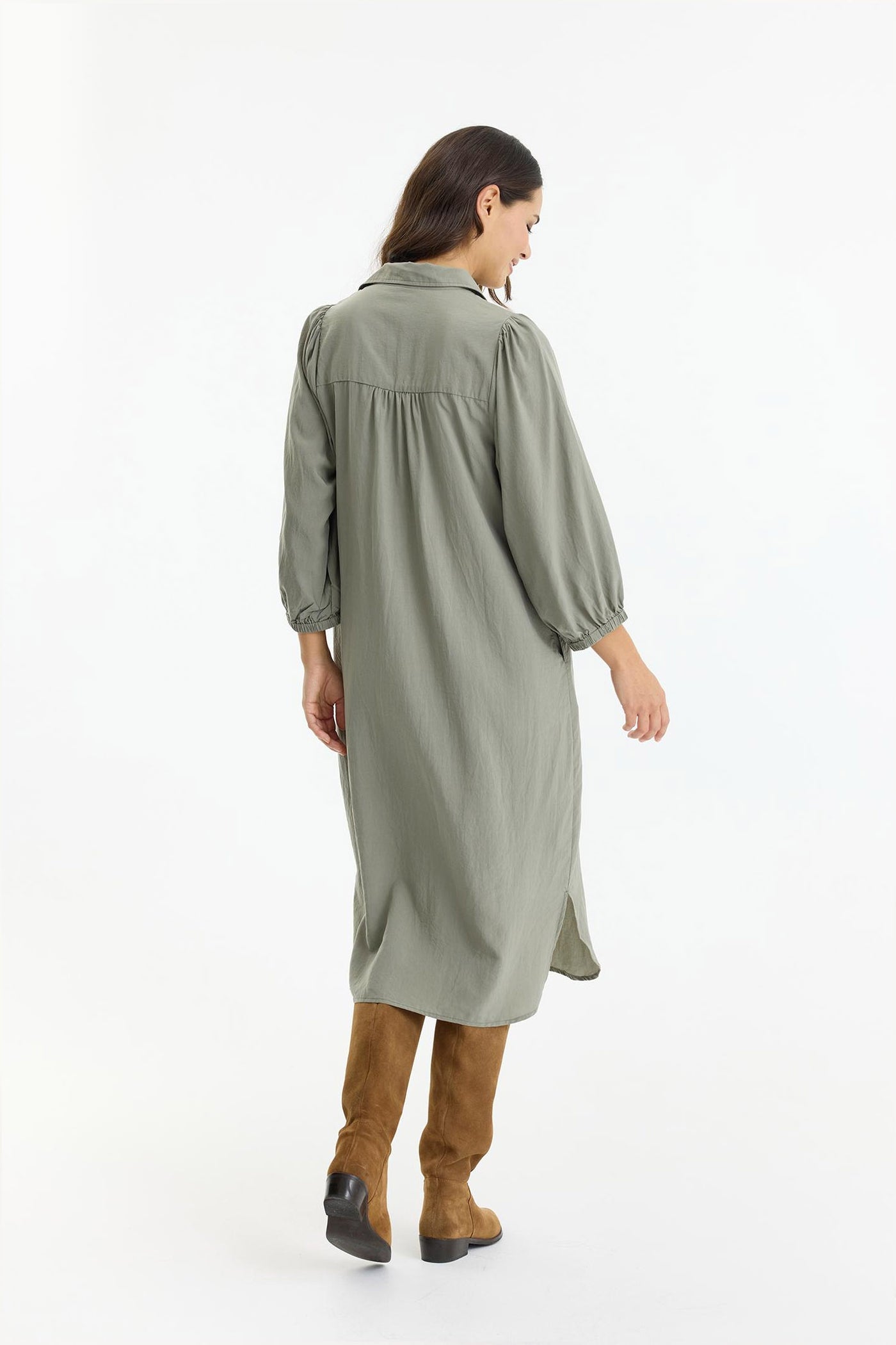 Karla Dress DUSTY GREEN - 16947