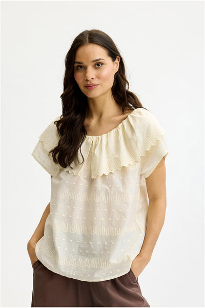 Katalina blouse CREAM - 17097 Thumbnail
