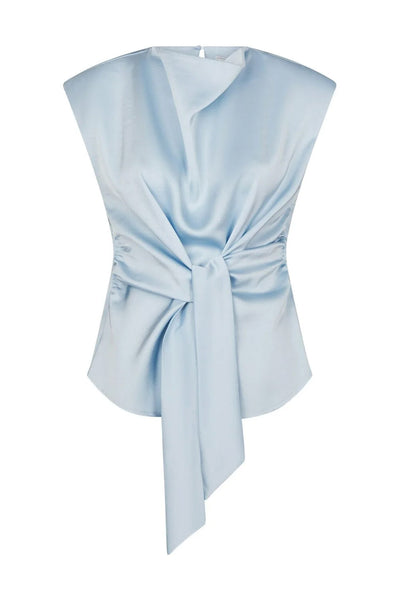 Katarim Heavy Sateen Top Light Blue - 168937 Thumbnail