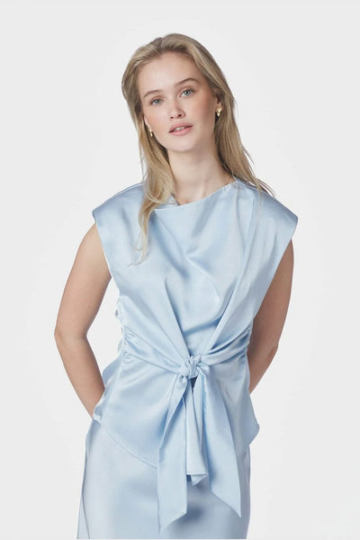Katarim Heavy Sateen Top Light Blue - 168937 Thumbnail