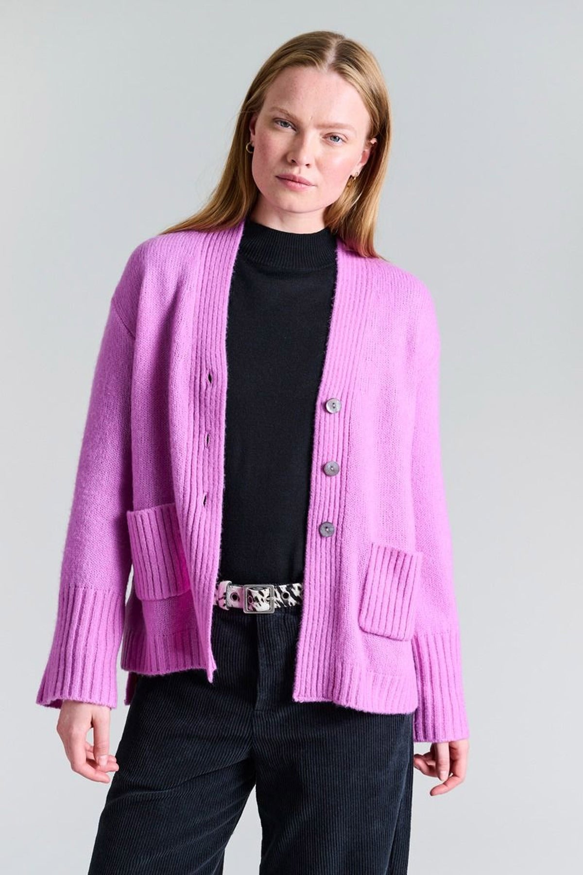 Kebukai cardigan Rhubarb - 257-1077-5454