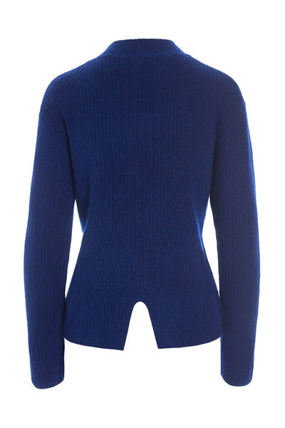 Kebukai højhalset bluse Twilight Blue - 257-1077-5457 Thumbnail