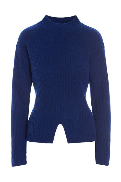 Kebukai højhalset bluse Twilight Blue - 257-1077-5457 Thumbnail