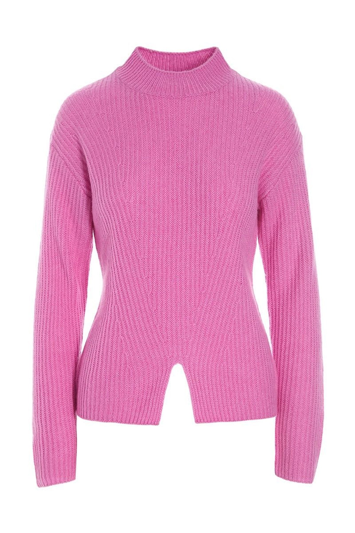 Kebukai højhalset bluse Rhubarb - 257-1077-5457