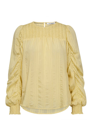 KesiCC Drape Sleeve Blouse 171-PaleYellow - 45023