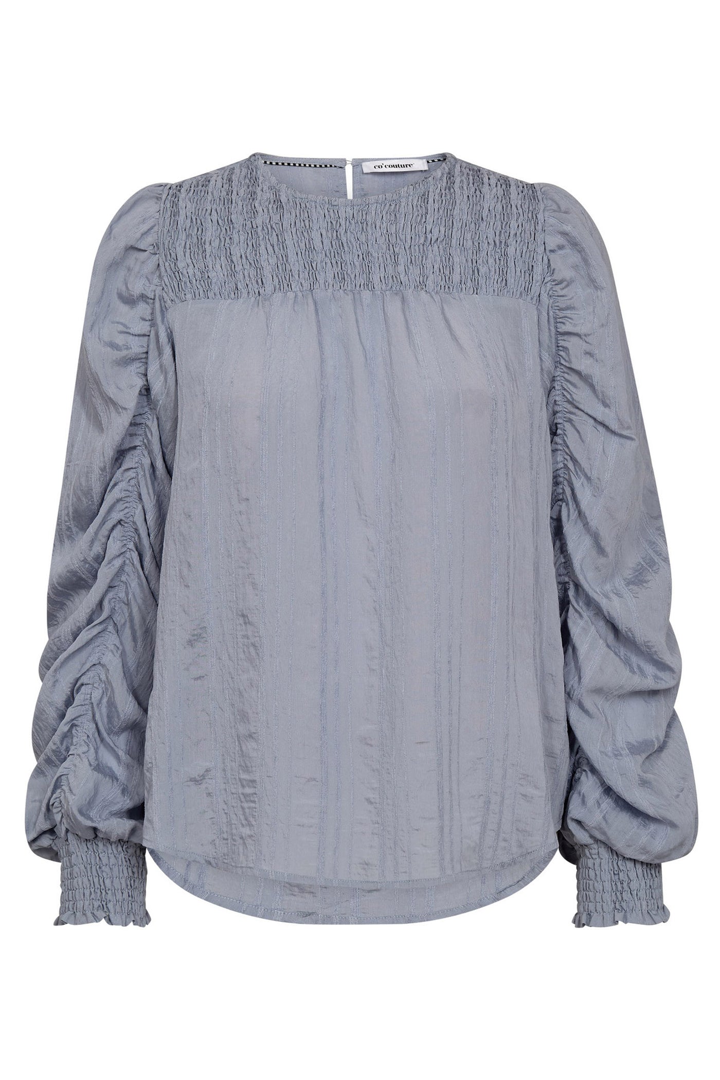 KesiCC Drape Sleeve Blouse 23-Pale Blue - 45023