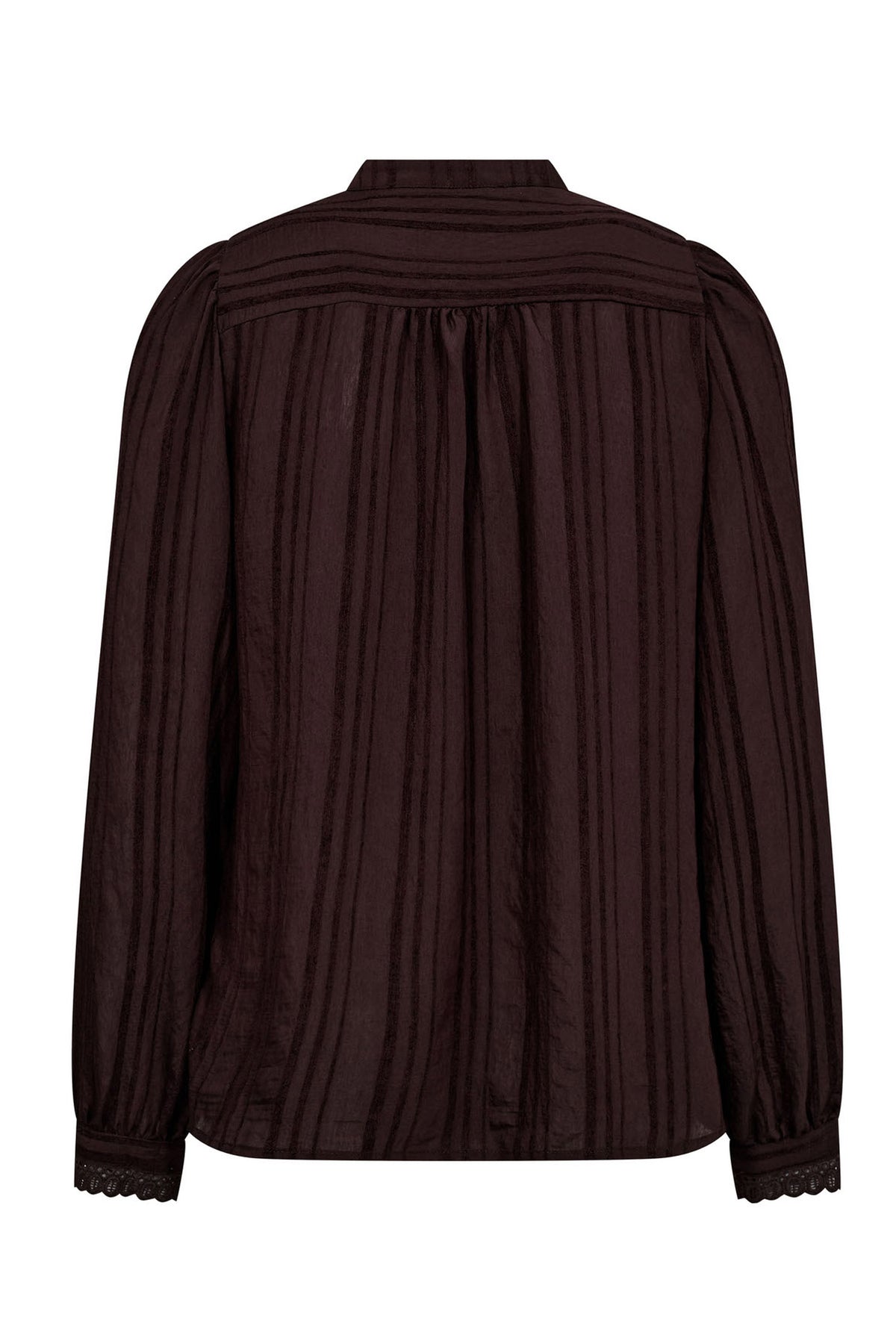 KesiCC Lace Shirt 145-Dark Brown - 35960