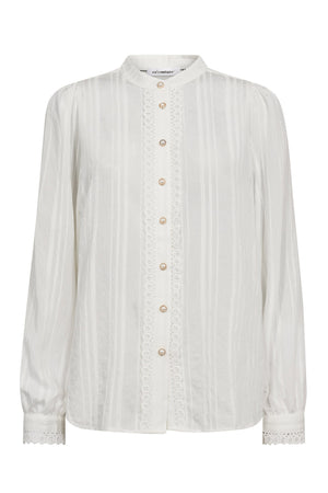 KesiCC Lace Shirt 4000-White - 35960