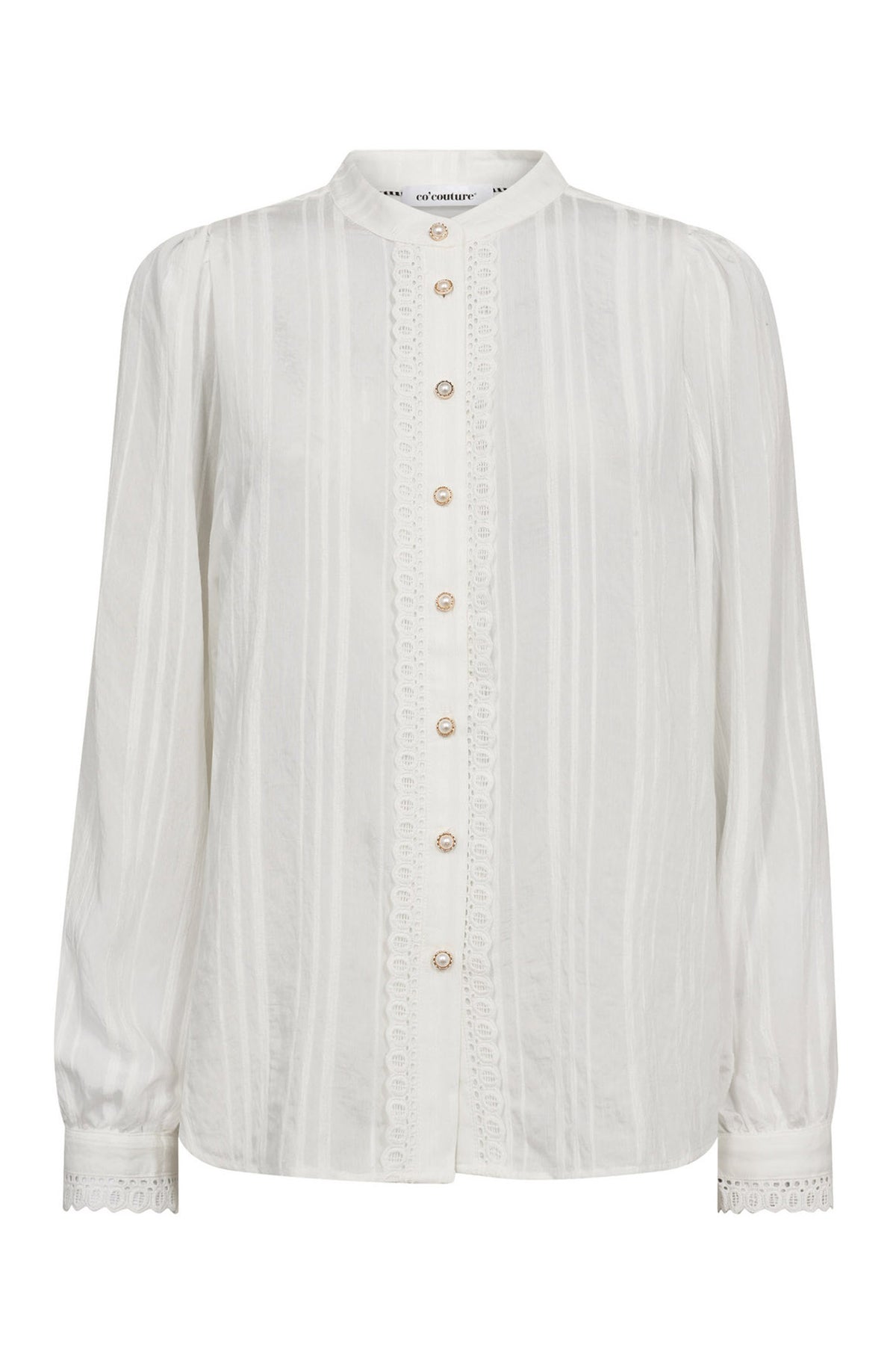 KesiCC Lace Shirt 4000-White - 35960