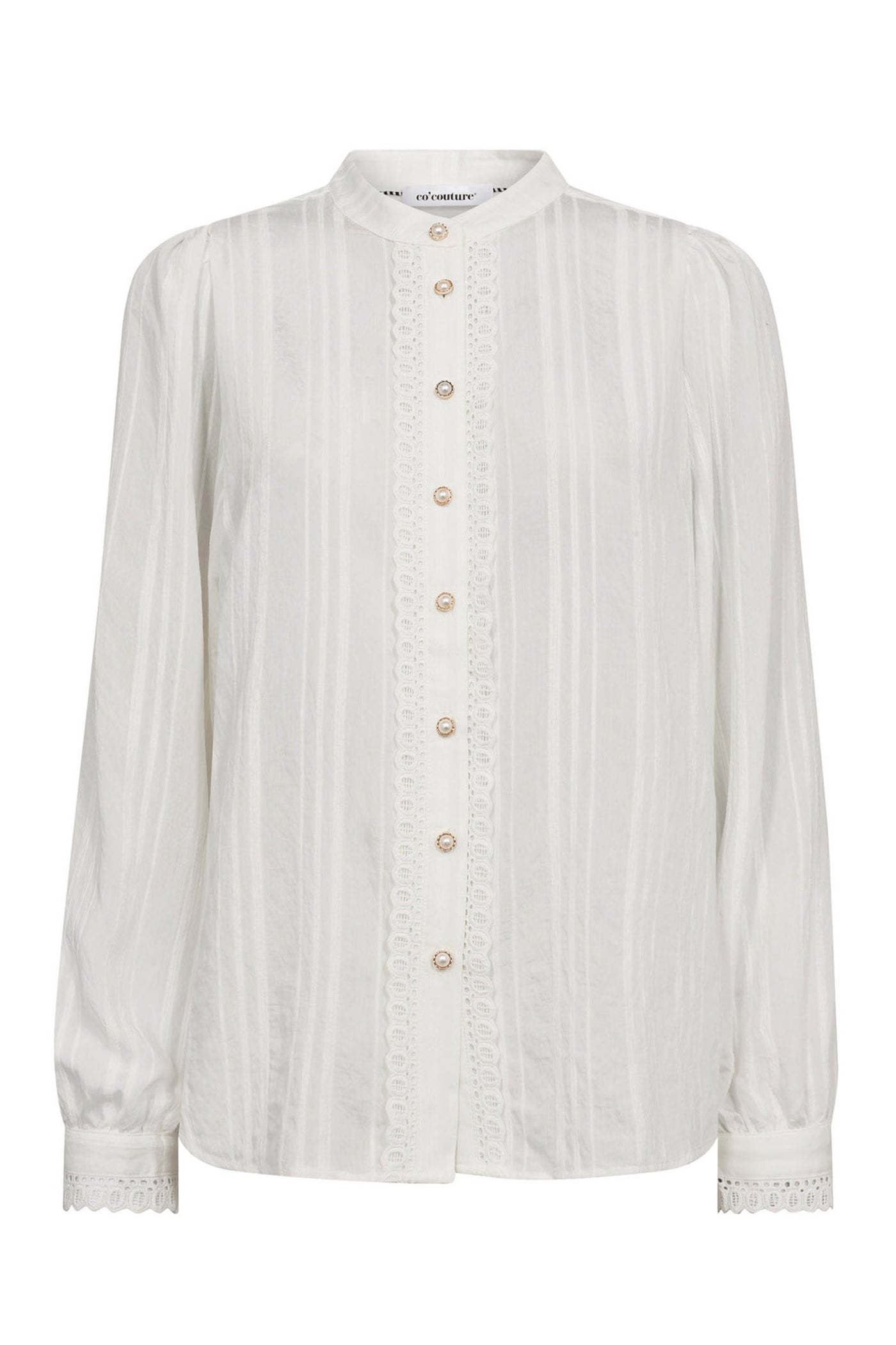 KesiCC Lace Shirt 4000-White - 35960