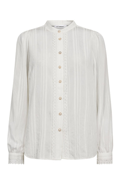 KesiCC Lace Shirt 4000-White - 35960 Thumbnail