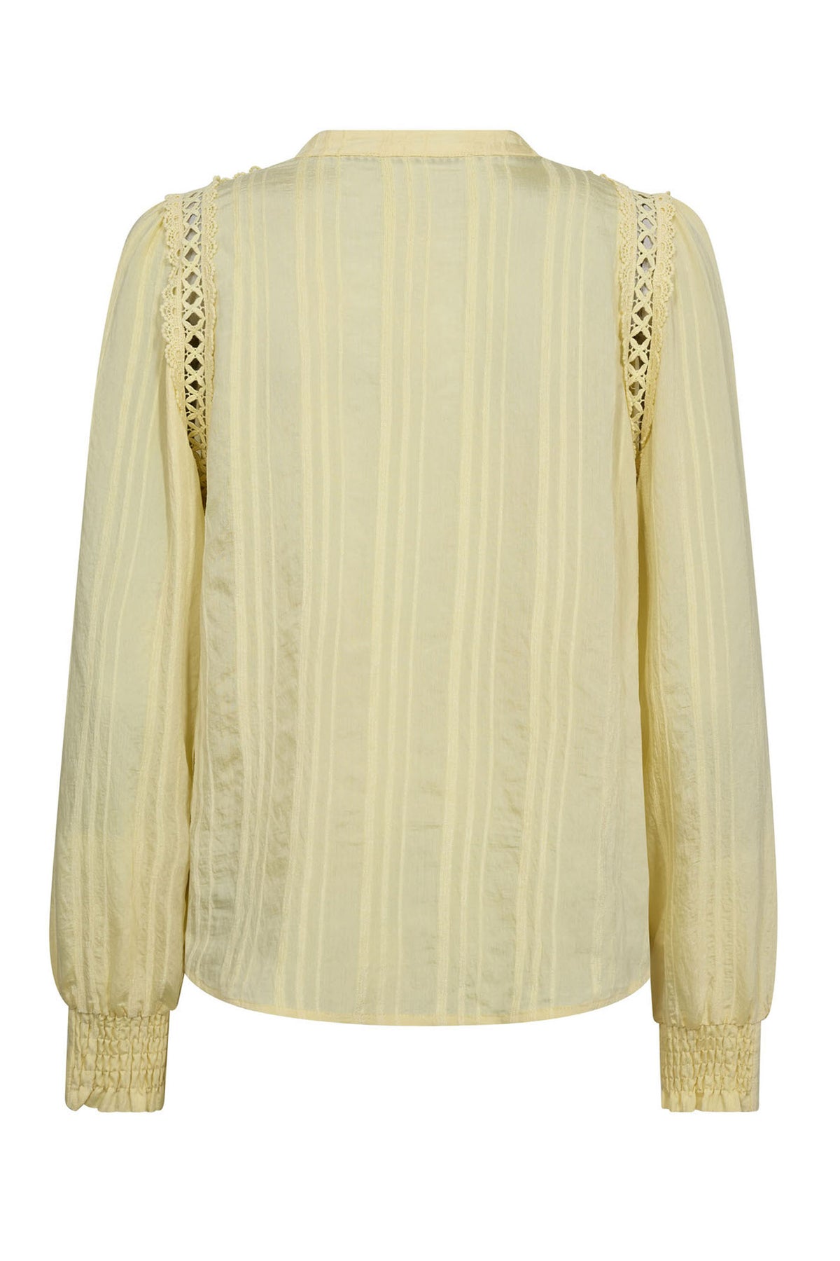 KesiCC Lace V-Shirt 171-PaleYellow - 45025