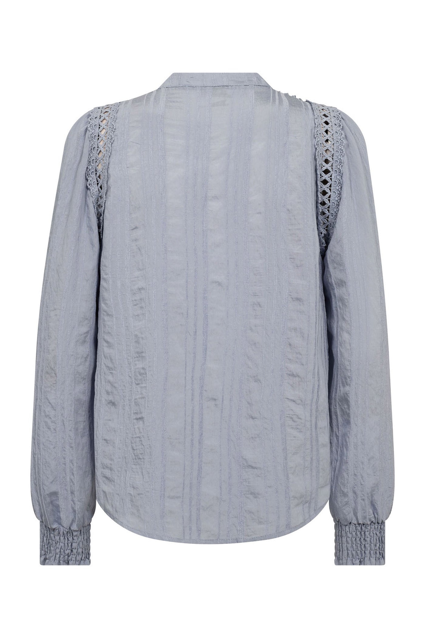 KesiCC Lace V-Shirt 23-Pale Blue - 45025
