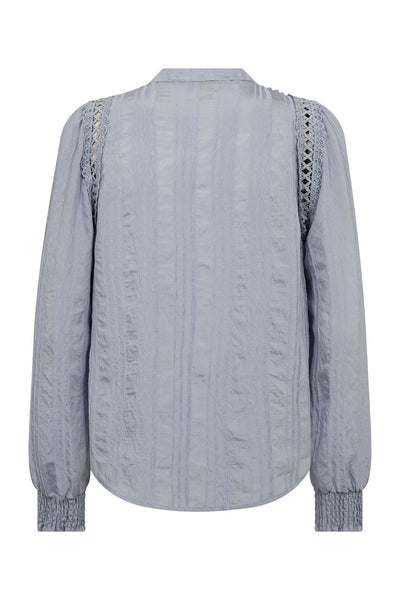 KesiCC Lace V-Shirt 23-Pale Blue - 45025 Thumbnail