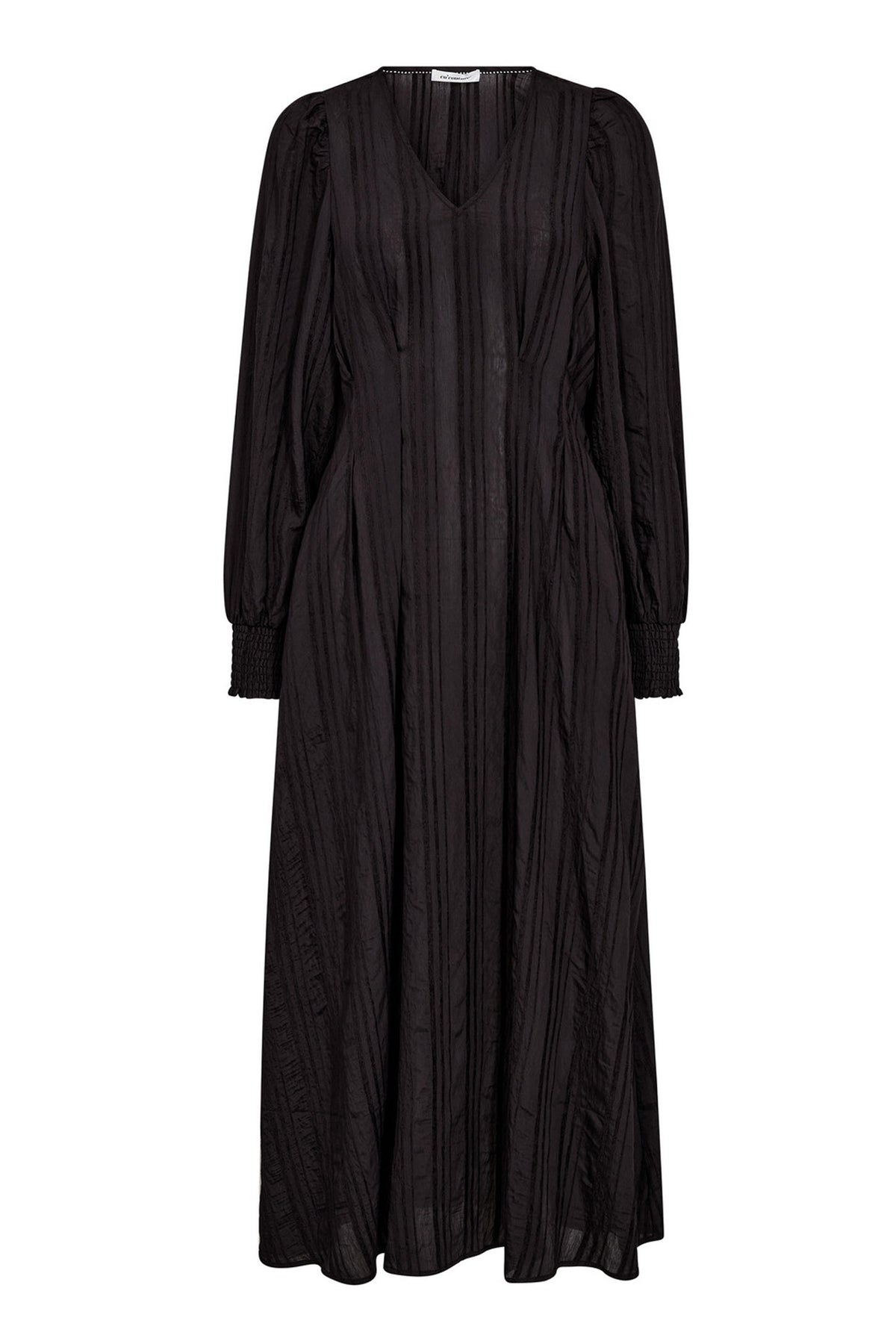 KesiCC Pleat LS Dress 96-Black - 36547