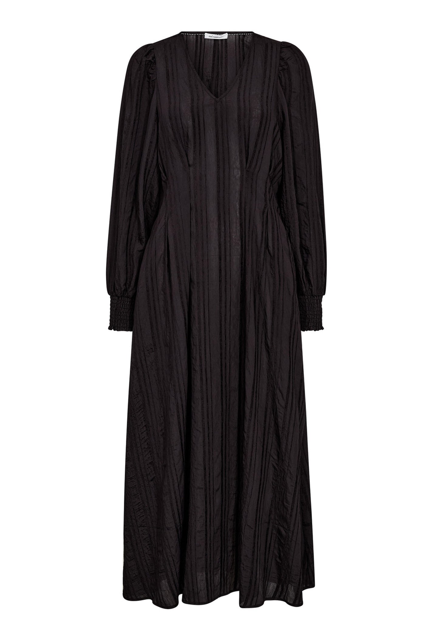 KesiCC Pleat LS Dress 96-Black - 36547