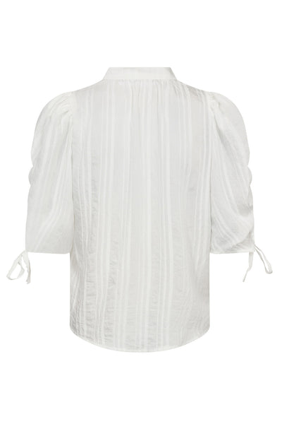 KesiCC SS Puff Blouse 4000-White - 35956 Thumbnail