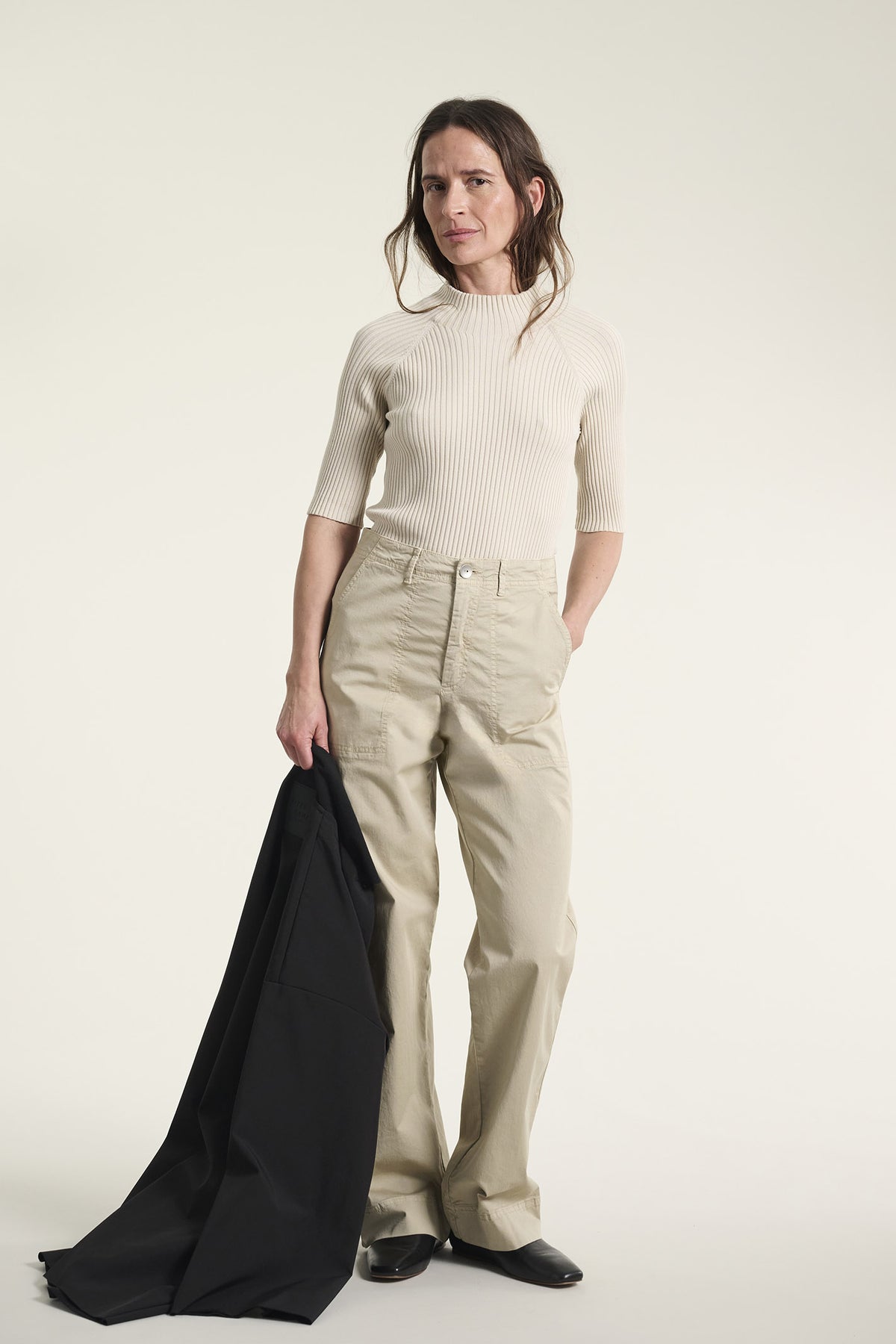 Kihon lange lige bukser DESERT - 261-2399-4755