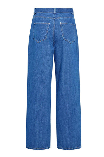 KimmyCC Belt Jeans 555-Dark denim - 41031 Thumbnail