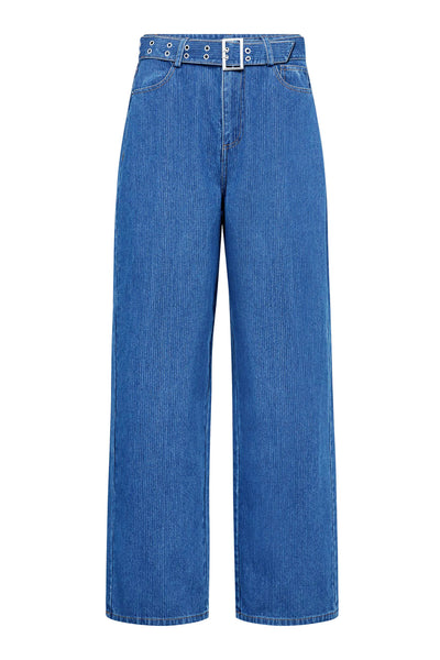 KimmyCC Belt LL Jeans 555-Dark denim - 41032 Thumbnail