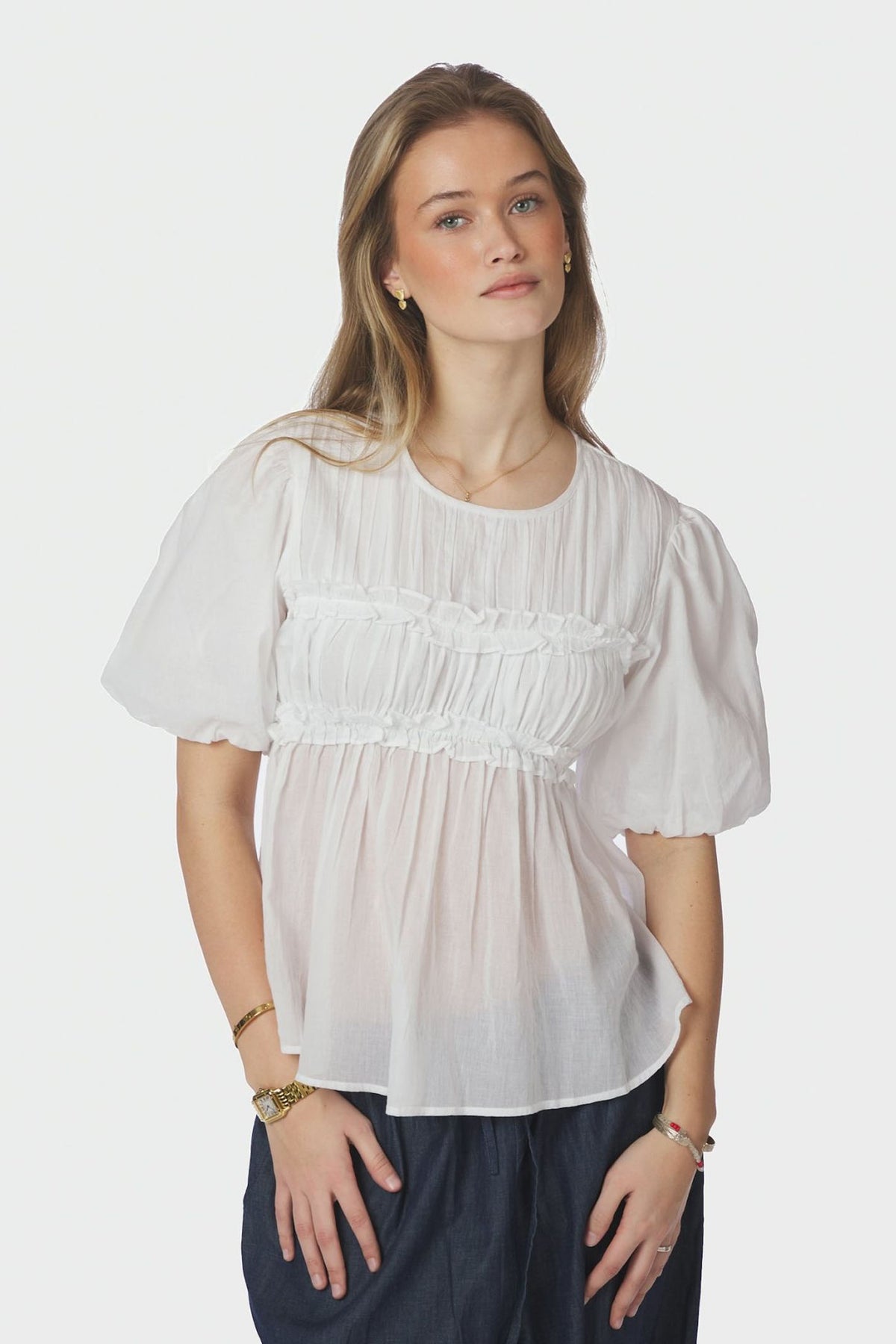 Kiril S Voile Blouse White - 166388