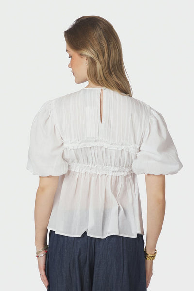 Kiril S Voile Blouse White - 166388 Thumbnail