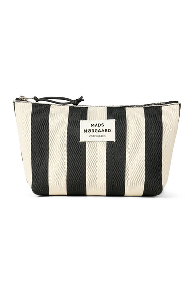 Knit Stripe Hof Make-Up Bag Black - 205181 Thumbnail