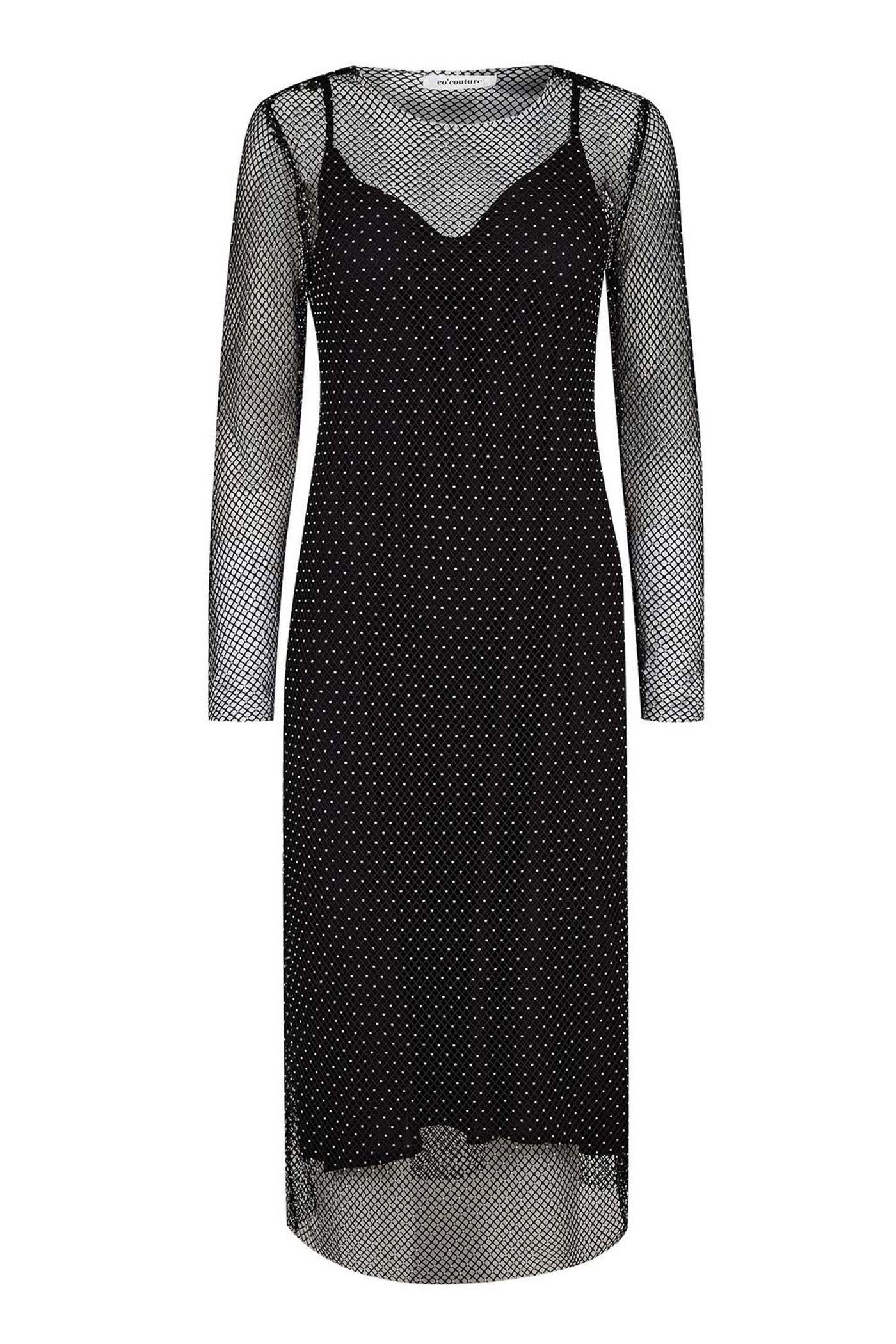 KrystalCC Net Dress 96-Black - 36545