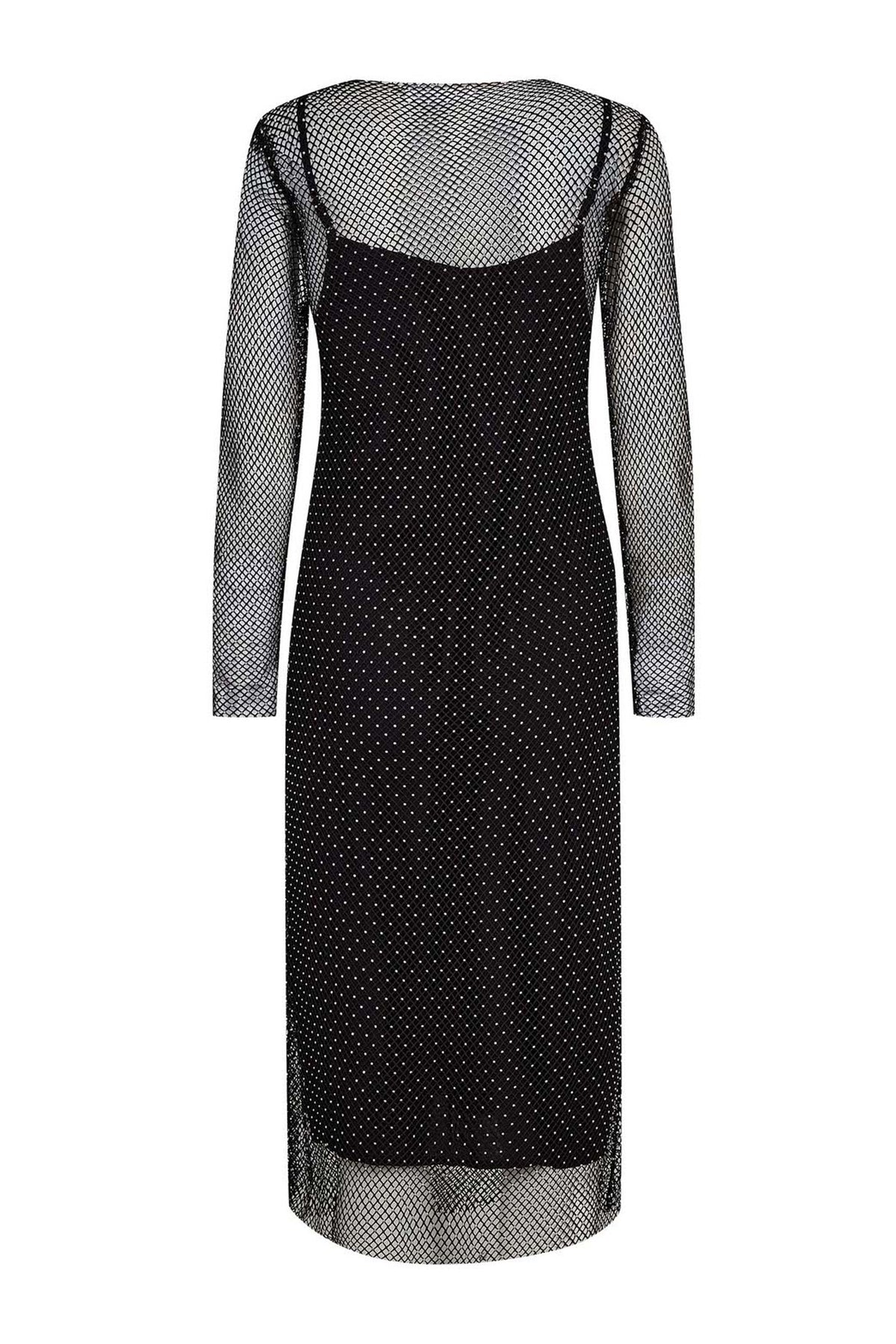 KrystalCC Net Dress 96-Black - 36545