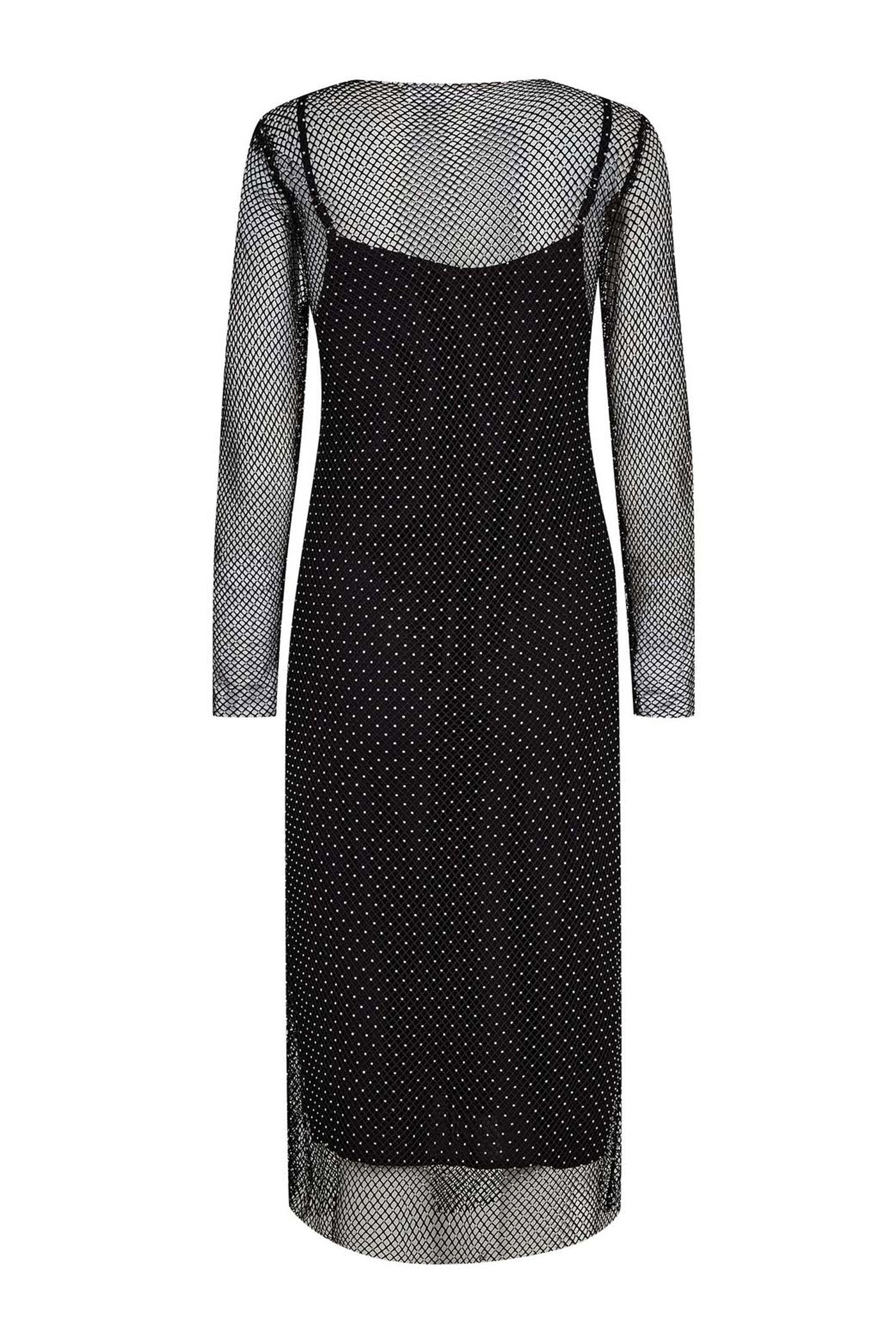 KrystalCC Net Dress 96-Black - 36545