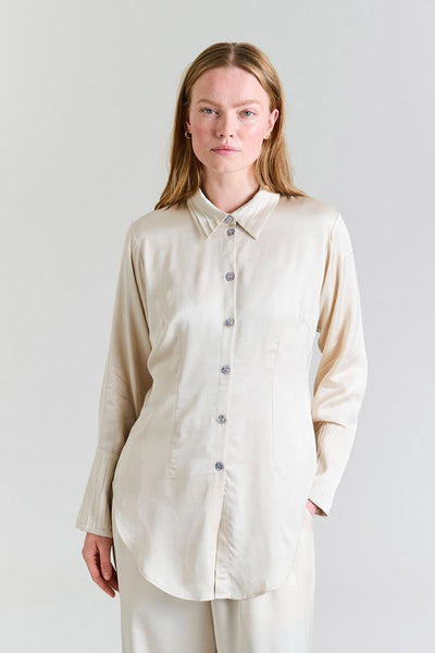 Kuhaku FSC skjorte IVORY - 257-2446-5415 Thumbnail