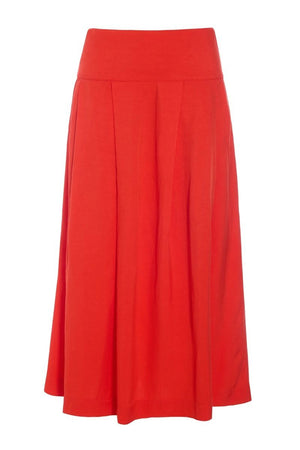 Kumamoto nederdel med læg Fiery Red - 262-2421-5673
