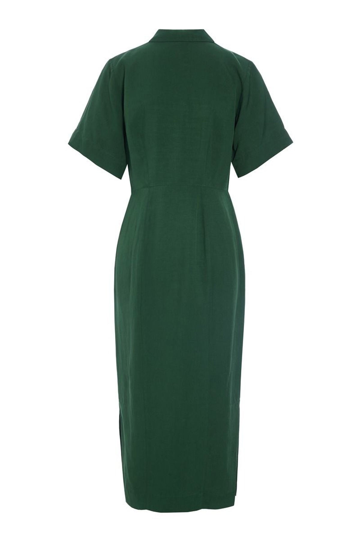 Kumamoto smal kjole DEEP GRASS GREEN - 262-2421-5670